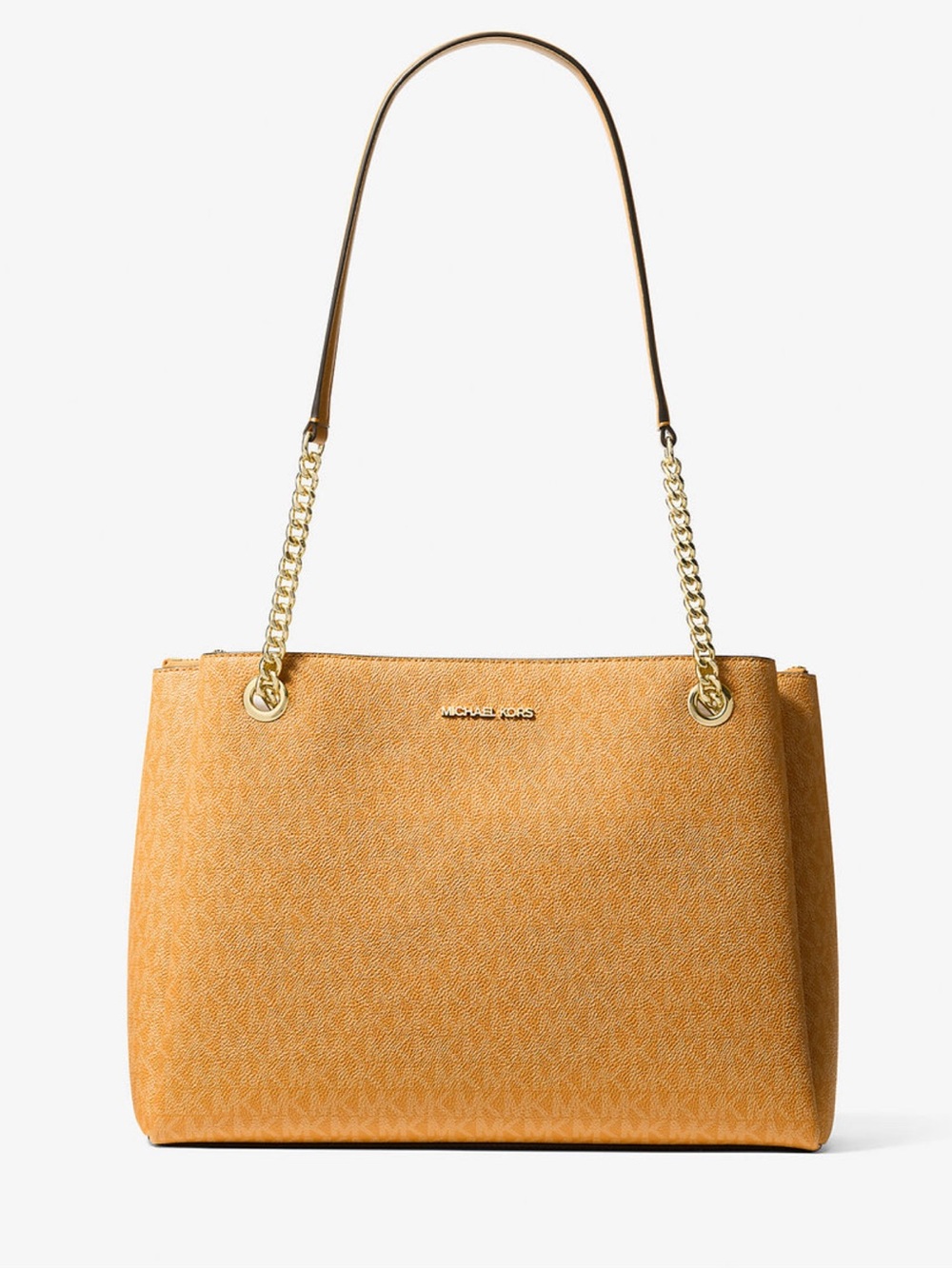 Michael Kors Shoulder Tote in Mustard